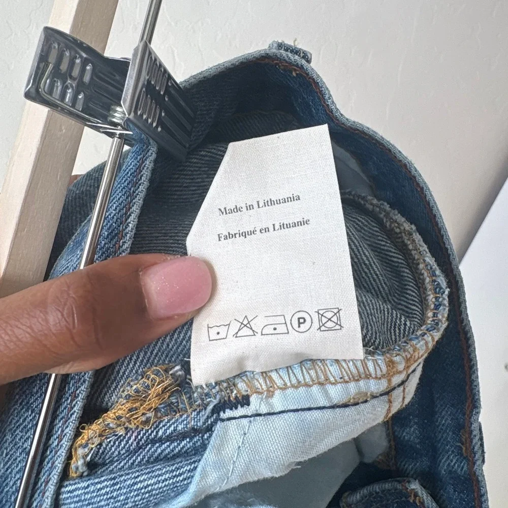 A.W.A.K.E. MODE Barrel Jeans Denim Blue Jeans Cotton Size 36 US 2 - Picture 10 of 10